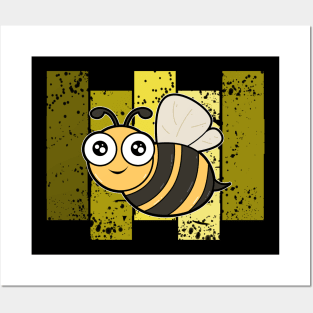 Cute Bee Retro Posters and Art